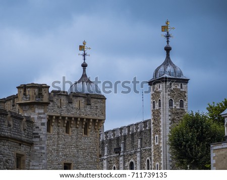 The famous Tower of London - important landmark in the city