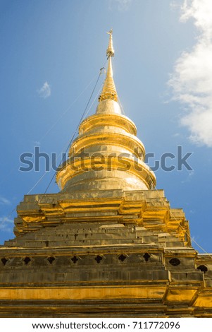 Pagoda Temple , Chiang Mai Thailand
