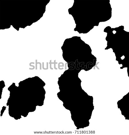 Ink Print Distress Background . Grunge Texture. Abstract Black and white illustration. Vector.