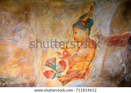 Sigiriya murals of fifth century