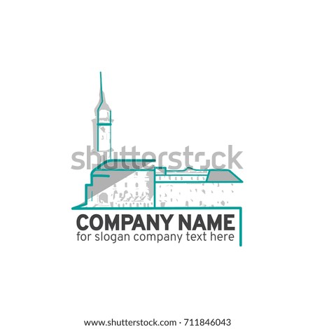 Logotype for Your Company Name. Vector illustration. Presentation on business cards.