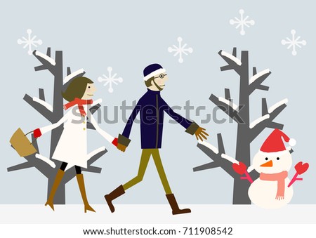 lovers in winter image