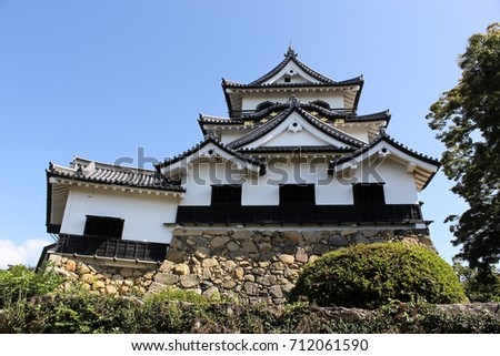 Hikone castle, Shiga prefecture, Japan(North side)
