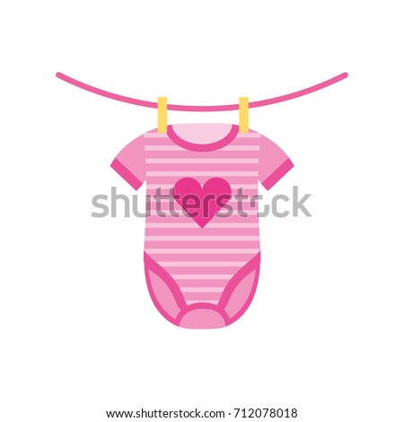 baby shower clothes hanging line celebration