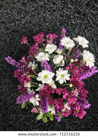 Purple flower bouquet