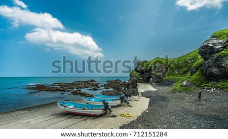 Parking Boat And Sea Viewpoint