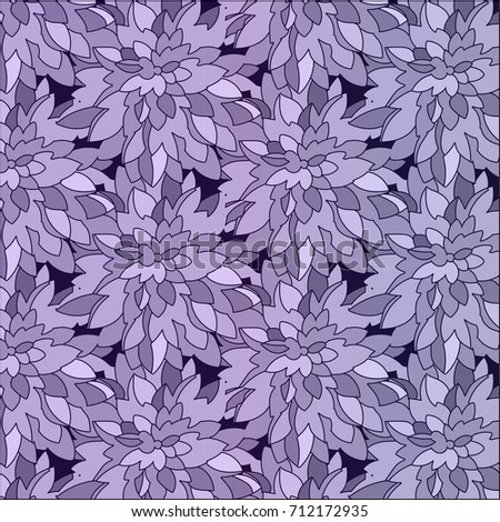 Vector pattern abstract background with colorful ornament. Hand draw illustration.