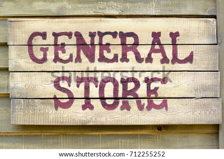 General store sign 