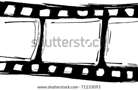 Blank film strip. Vector illustration