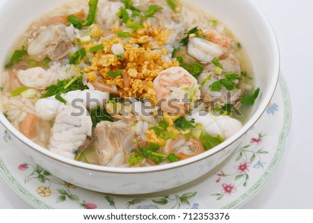 Porridge with Seafood