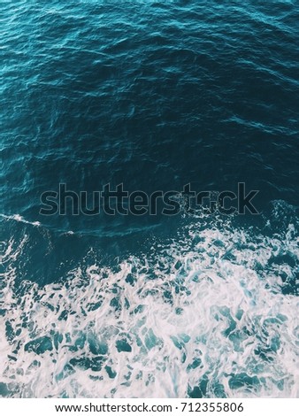 Crashing waves in the mediterranean sea