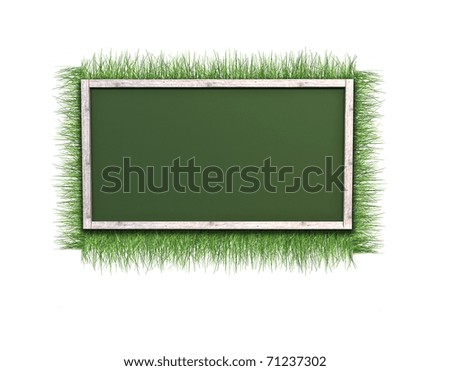 background of grass and frame