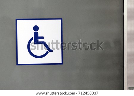 Toilet Label Disabled