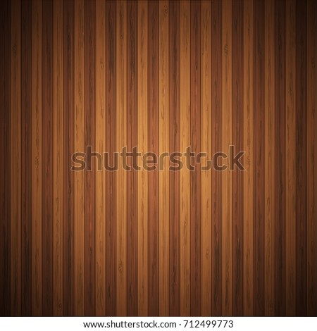 Vector modern browen wooden board background. Wood wall