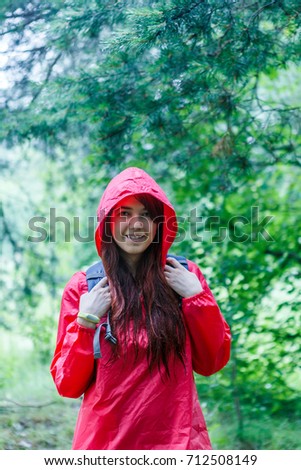 Photo of girl with backpack