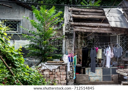 Laundry in a hutung in Beijing