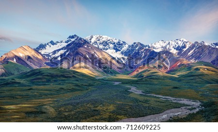 Alaska Denali National Park Royalty-Free Stock Photo #712609225