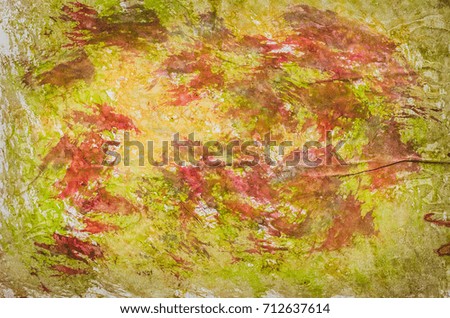 Abstracts colors on vintage paper texture background. 
