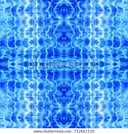 tie dye ancient resist-dyeing techniques Indigo blue textile seamless pattern abstract background on cotton fabric simple motifs, monochromatic color schemes, fashionable garments