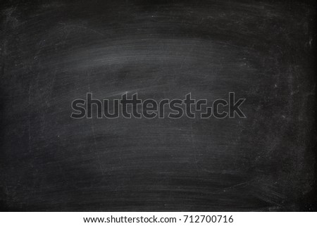 Chalkboard blackboard. Chalk texture school board display for background. chalk traces erased on board with copy space for add text or graphic design. Education concepts 