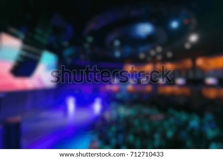 De-focused concert crowd. Concept of party celebration.