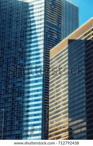 Contemporary Chicago Skyscraper Abstract Pattern
