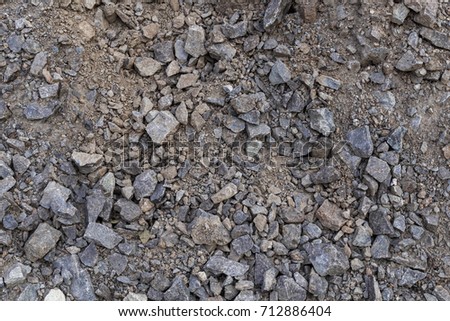 gravel of different sizes. texture.