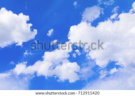 blue sky vivid which has cloudy summer. art  in nature beautiful background with copy space add text