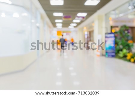 blur image background  of corridor in hospital or clinic image