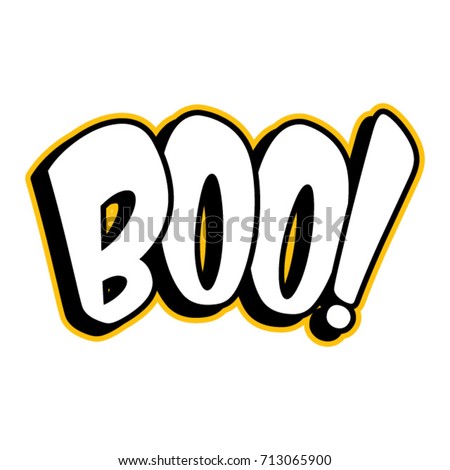 Boo Sign Royalty-Free Stock Photo #713065900