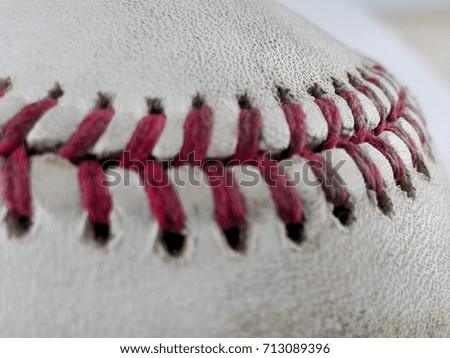 Baseball closeup