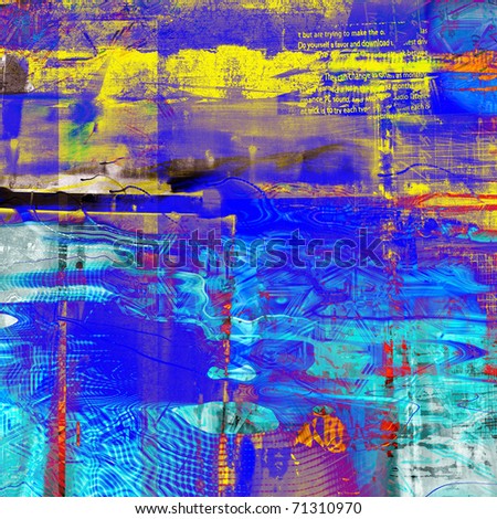 art bright blue colorful textured background