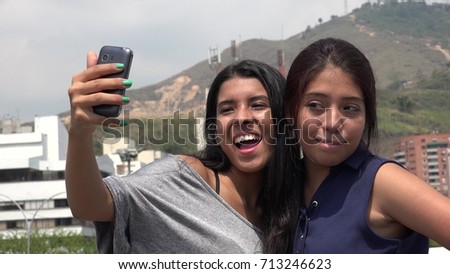 Friends Taking A Selfie