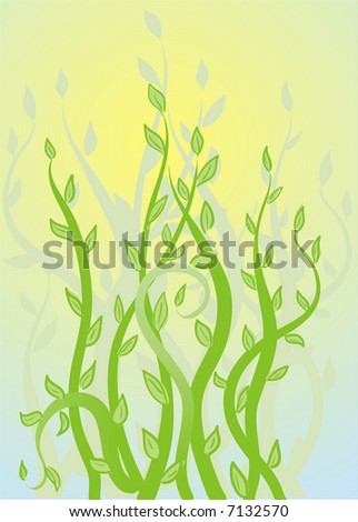 Abstract floral background. Vector illustration