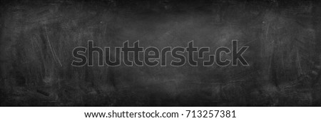 Chalk rubbed out on blackboard  Royalty-Free Stock Photo #713257381