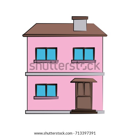 classic family house or home icon image 