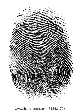 fingerprint vector illustration Royalty-Free Stock Photo #713431726