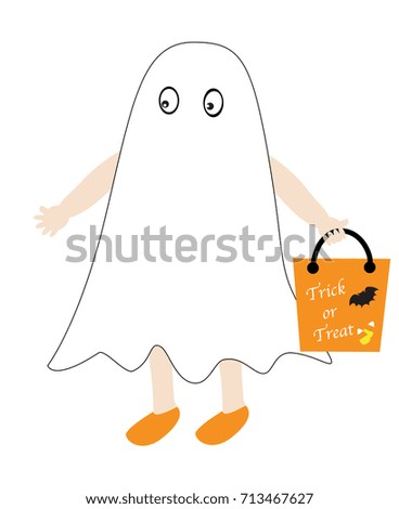 Happy Halloween Ghost Kid