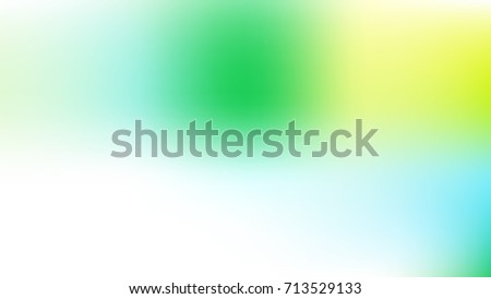 Abstract  White,Yellow, skyblue and green Gradient blurred vector background