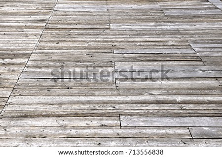 natural wooden floor on a terrace 