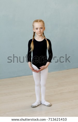Children's choreography Little ballerina Pretty dancer in the Studio