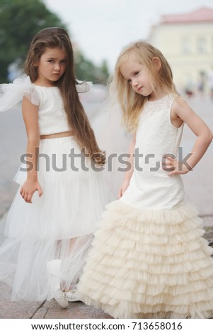 beautiful girl in white dress