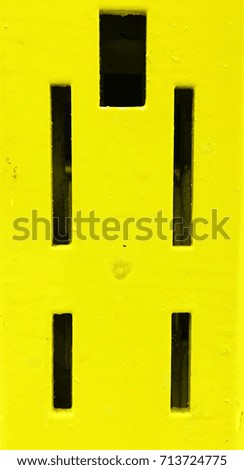 Square holes on steel bars

