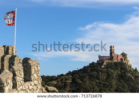 Bright Day, photos of moorish Castle in Sintra and some landscapes