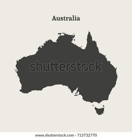 Australia map.