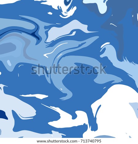 Liquid Acrylic texture. Abstract background with Curled Stripes or Chaotic lines. Ink.