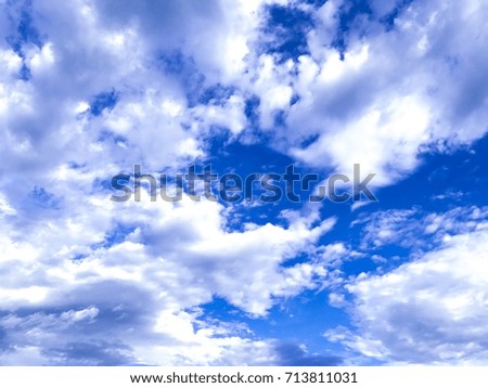 Blue Sky with Cloud Background