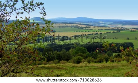 Landscape in the Erzgebirge