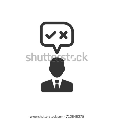 Business Decision Icon Royalty-Free Stock Photo #713848375