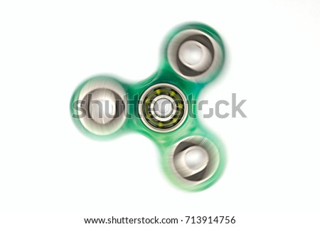 fidget spinners stress relieving toy isolated white background